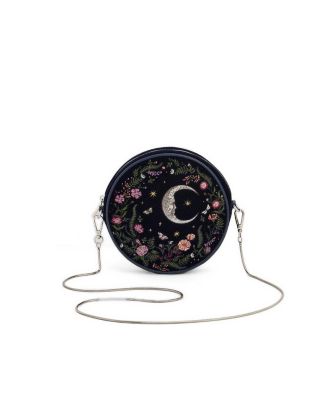 Chloe Midnight Garden Embroidered Circle Bag
