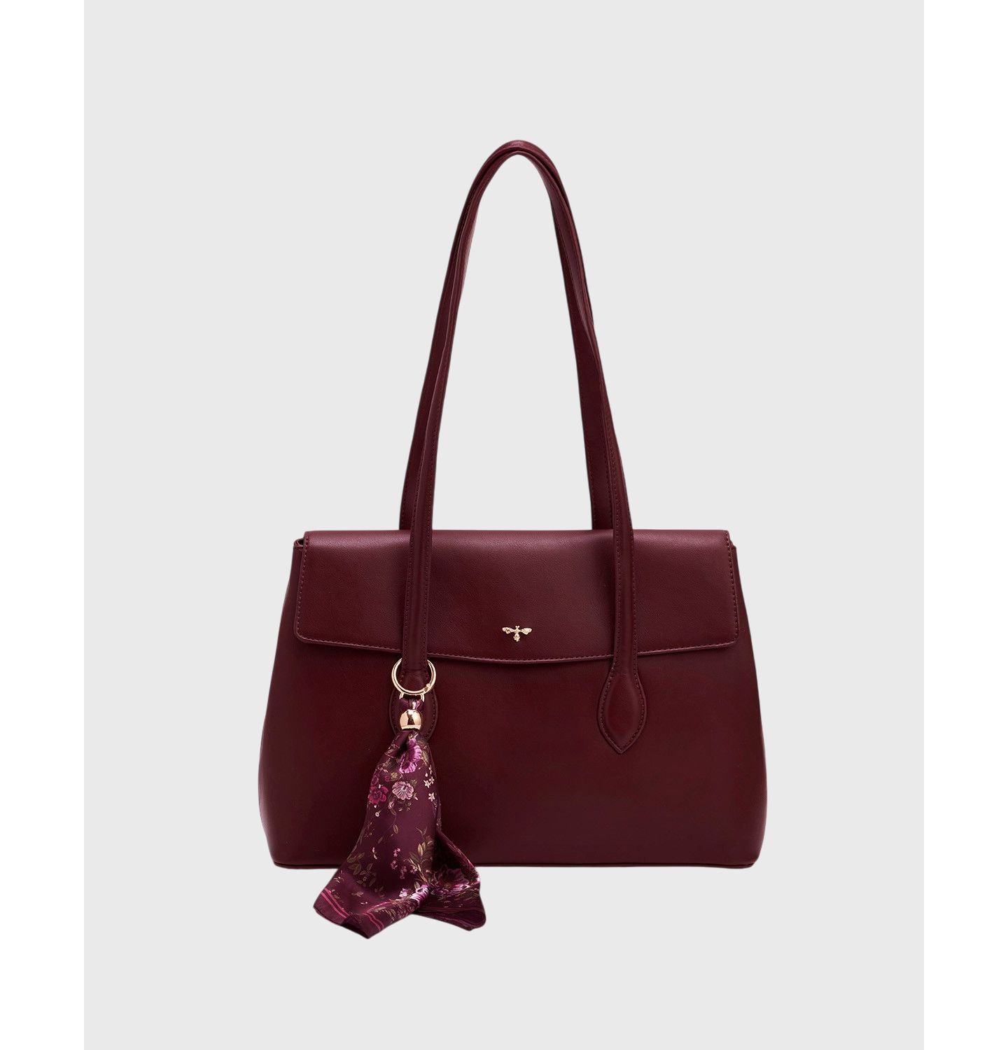 Женская сумка Fable England Romilly Shoulder, цвет: Бордовый — фото 8