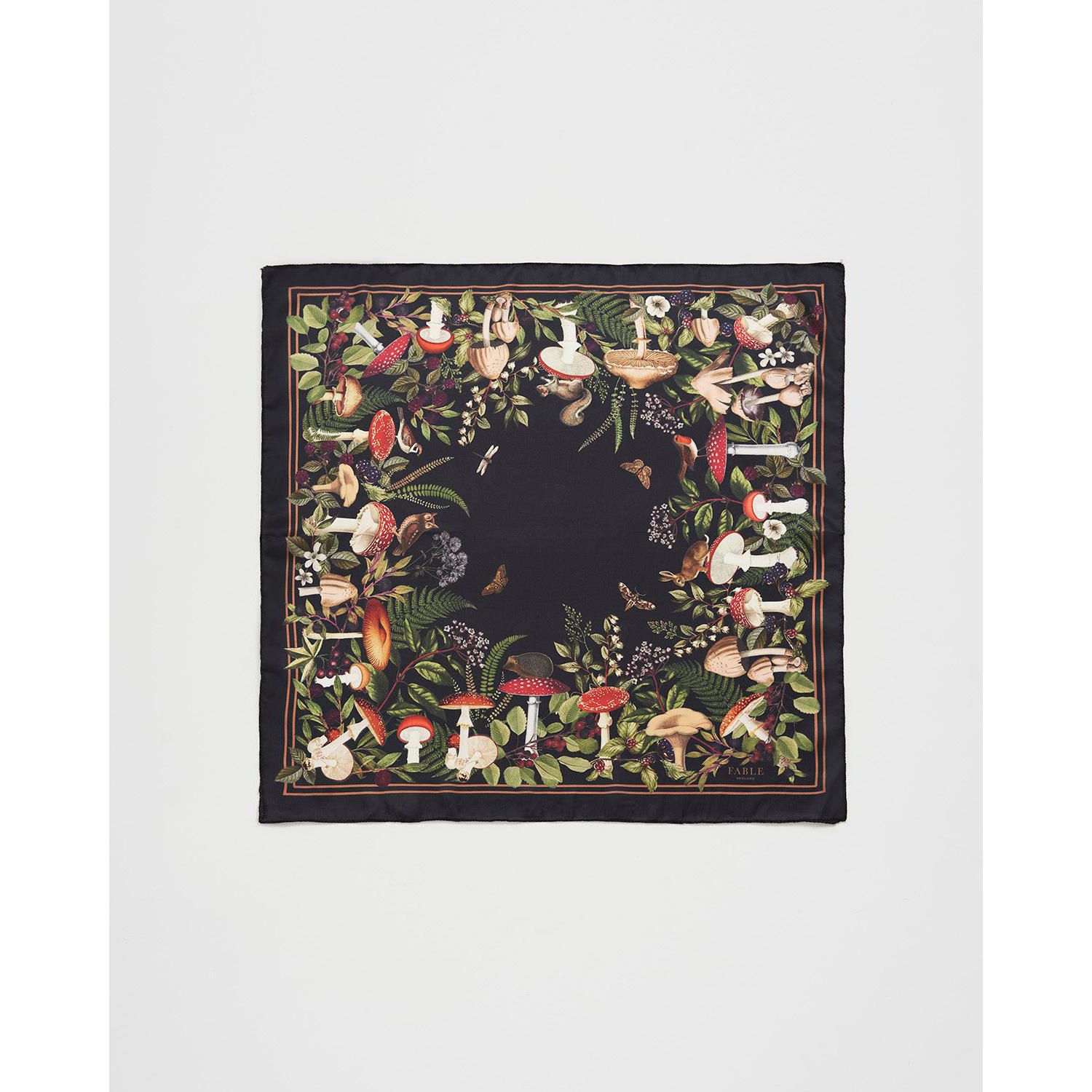 Women's Orla Mushroom Small Square Scarf