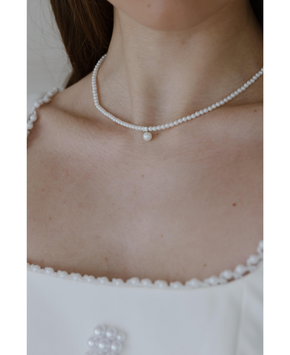 Untamed Petals Reverie Pearl Necklace