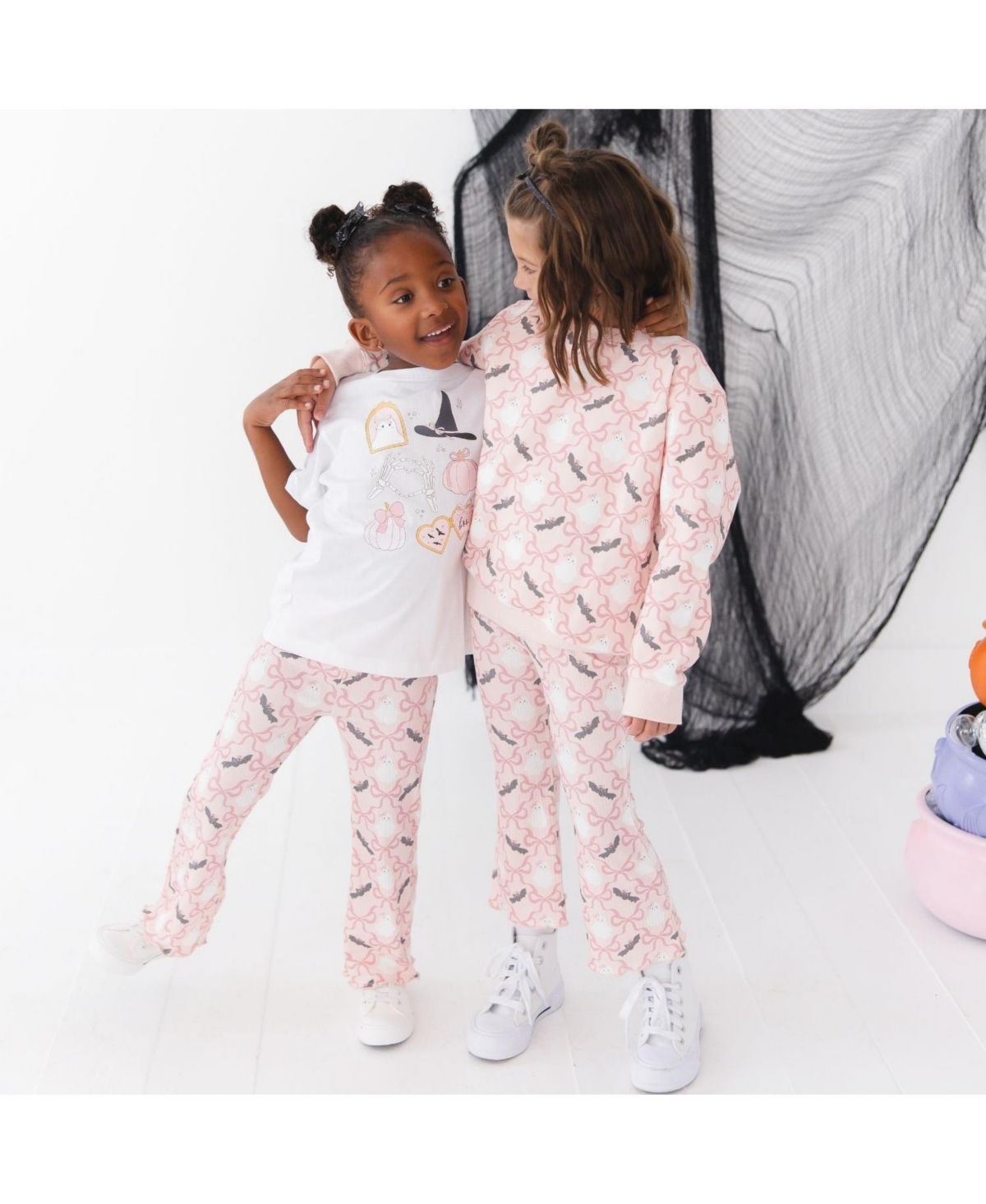 Sweet Wink Toddler Girls' 2T-5T Bat And Ghost Halloween Flare Leggings