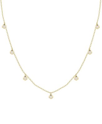 Dew Drops Necklace with Lab Grown Opal