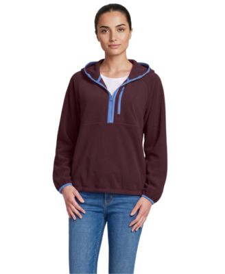Women's Anyweather RainDefense Hooded Half Zip Fleece Pullover