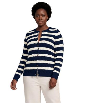 Plus Size Drifter Cable Cardigan Sweater