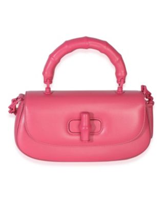 Pink Calfskin Medium Bamboo Diva Bag