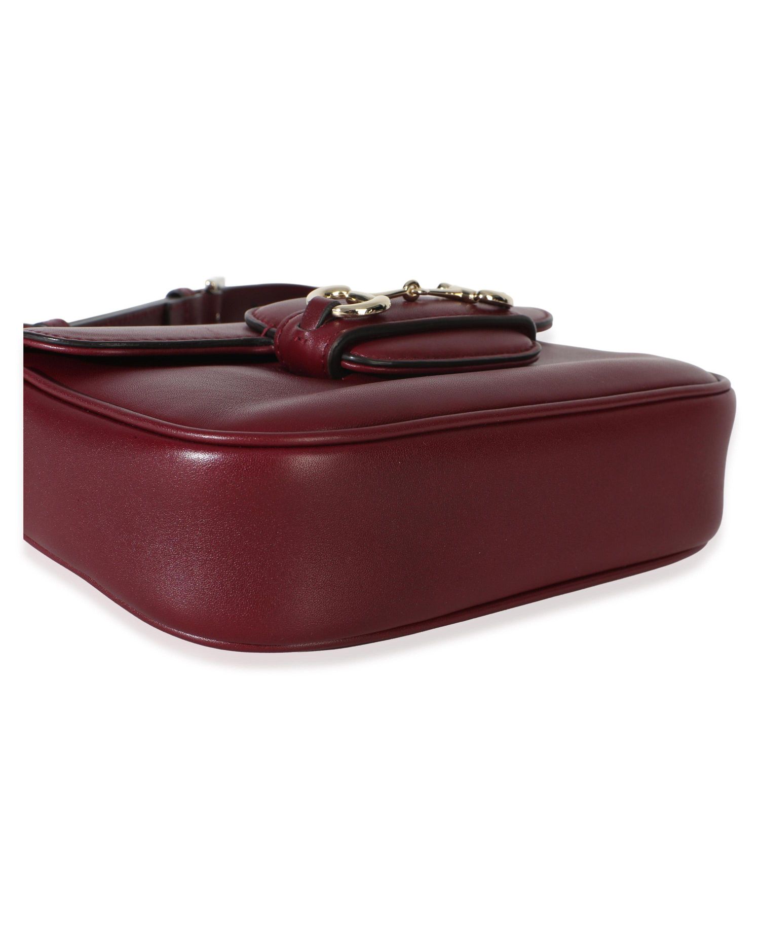 Red Soft Calfskin Horsebit 1955 Small Shoulder Bag