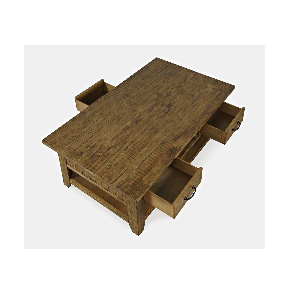 Jofran Rustic Farmhouse Solid Wood 50" Coffee Table