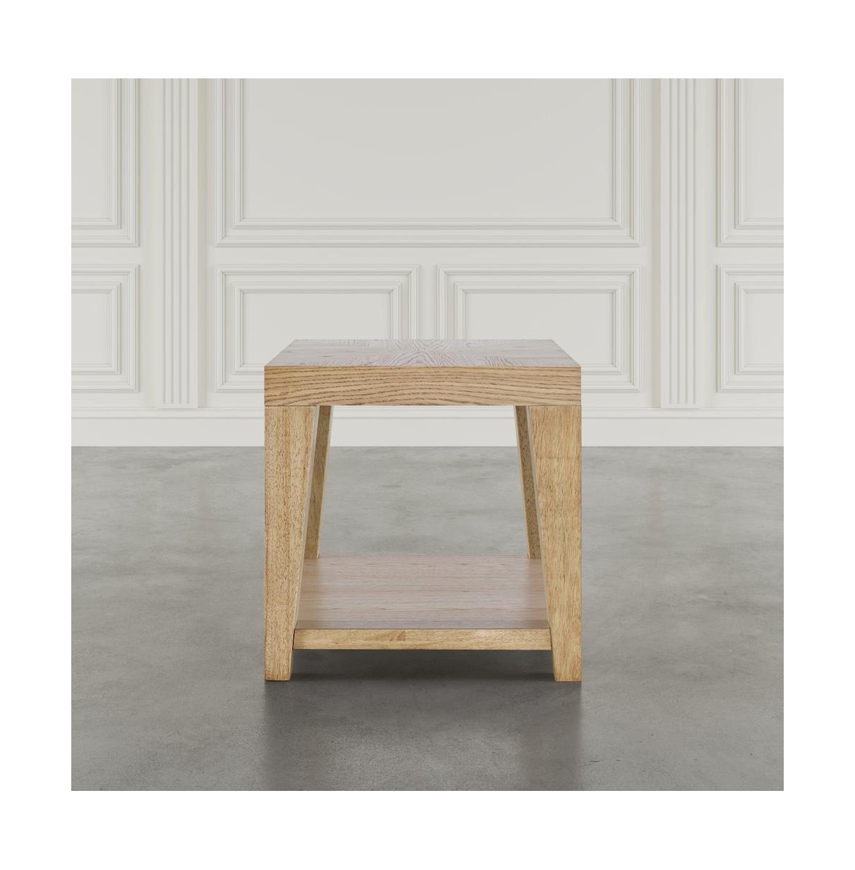 Jofran Laurel Creek Modern Contemporary 24" Square End Table with Open Shelf