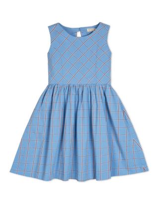 Girls' 4-16 Open-Back Fit & Flare Party Organic Cotton Dress