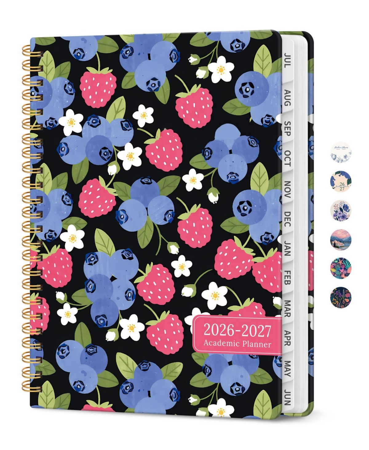 Danrong Academic Planner Monthly Weekly Hardcover Organizer for School Office Home - Y-berry patch
