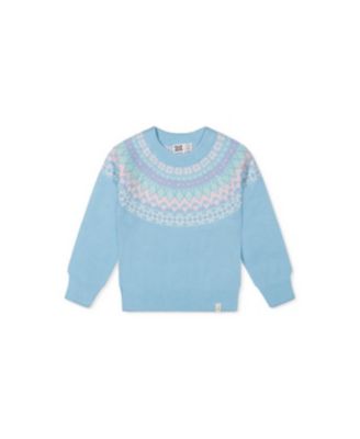 Toddler Girls' 2T-5T Apr&egrave;s-Ski Fair Isle Knit Sweater