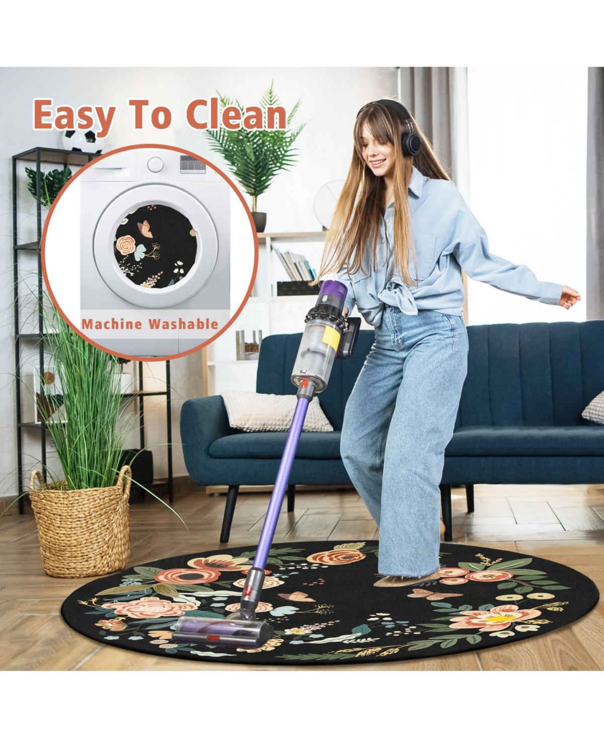 Danrong Heavy Duty Non Slip Office Chair Mat For Hardwood Floors Tile Low Pile Carpet