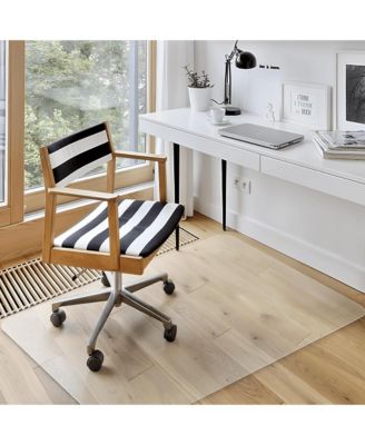 Heavy Duty PVC Office Chair Mat For Hard Floors Easy Glide Protection