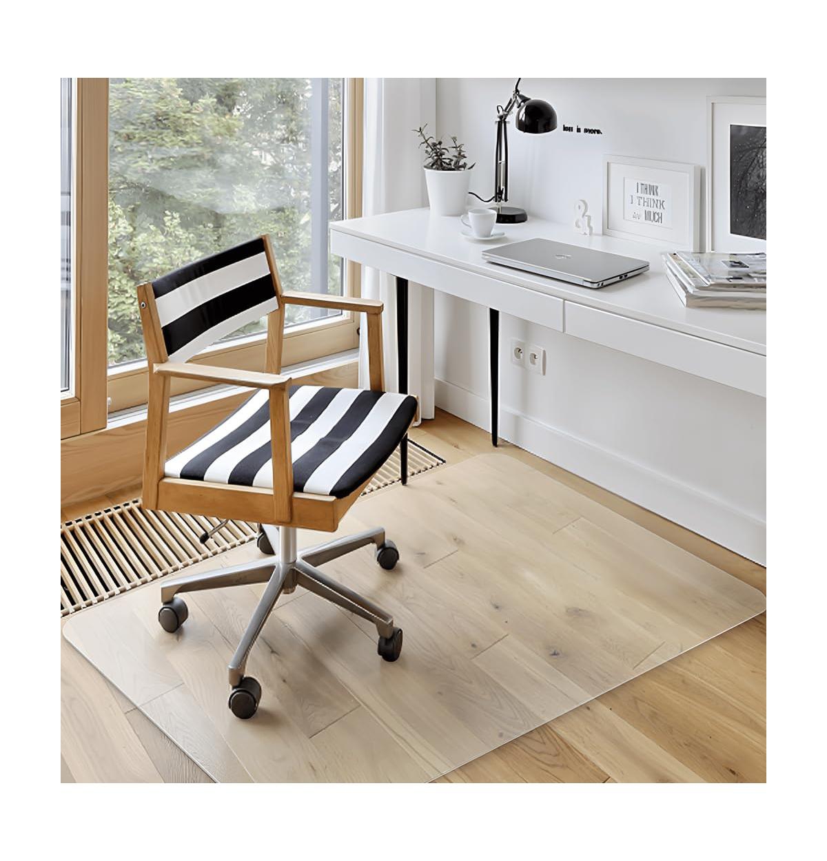 Danrong Heavy Duty Pvc Office Chair Mat For Hard Floors Easy Glide Protection - Natural 105