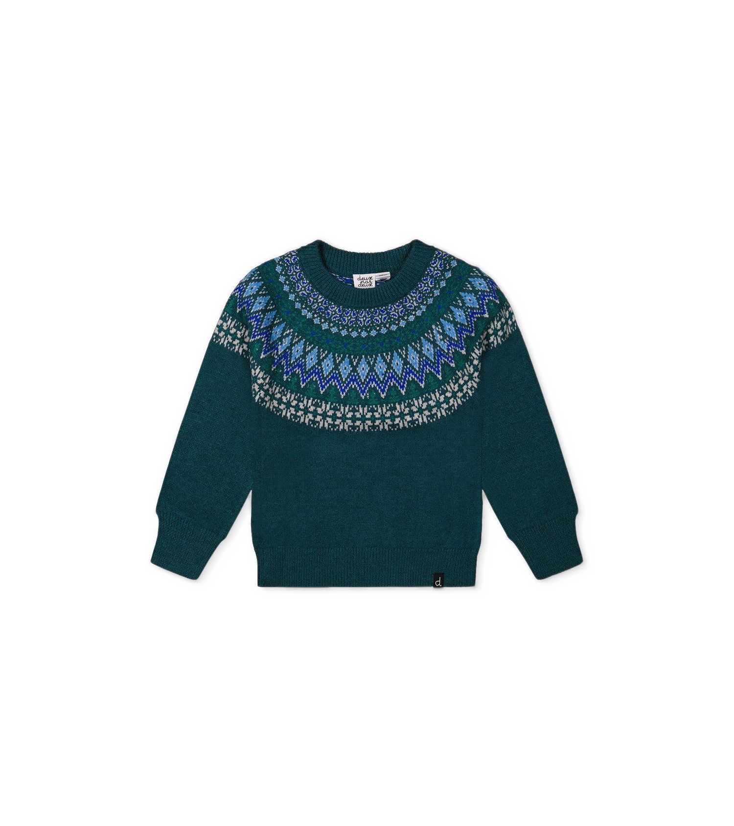 Boys' 4-20 Apr&egrave;s-Ski Fair Isle Raglan Sweater