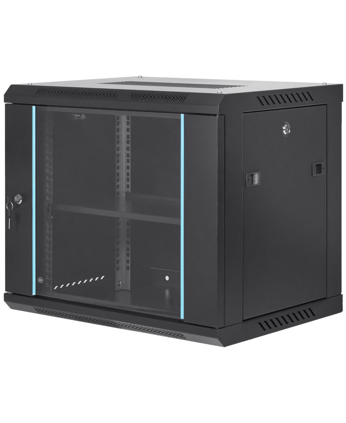 Bestcore 9U Wall Mount Locking Server Network Cabinet, Compatible with Standard 19-Inch Rackmount Equipment