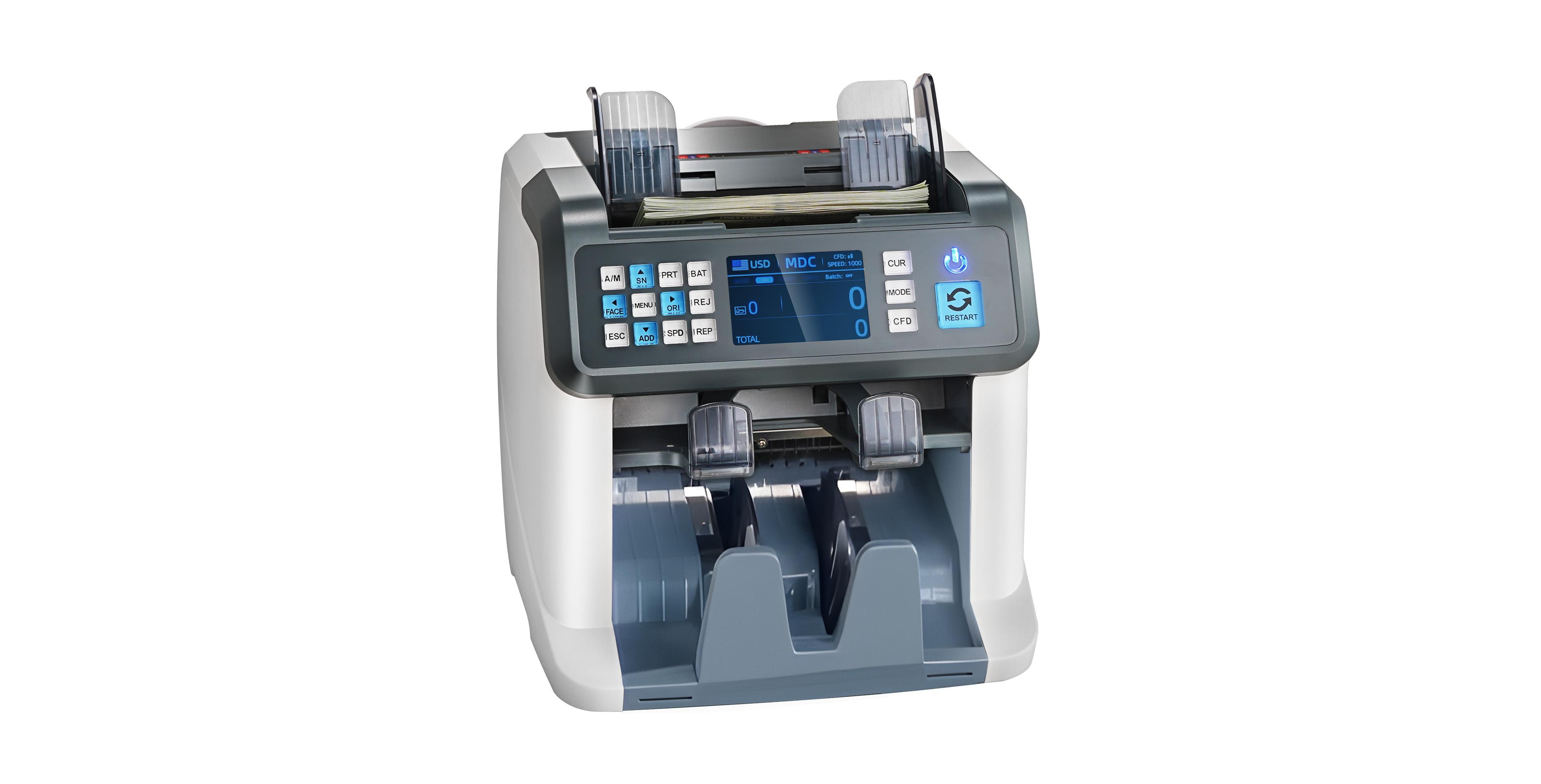 Bestcore Money Counter Machine 1200 Bills Per Minute Mixed Denomination Detection