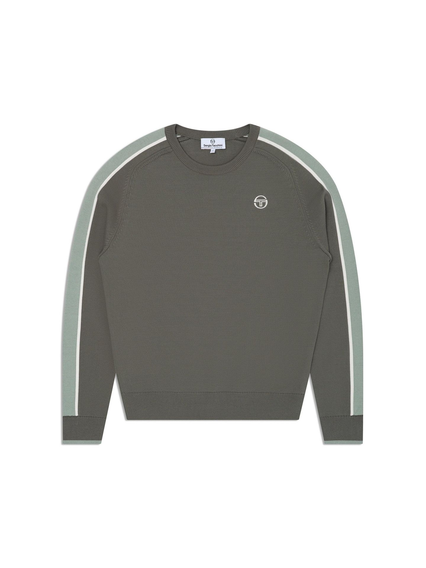 Мужской свитер Sergio Tacchini Fico Regular Fit Crewneck Long-Sleeve Sweater, цвет: Laurel Wreath — фото 5