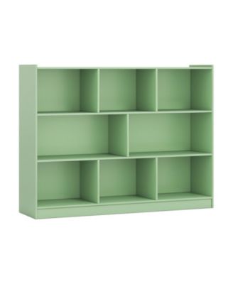 48 Inch 8-Cube Open Bookcase with 3 Tiers and Anti-Tipping Kits