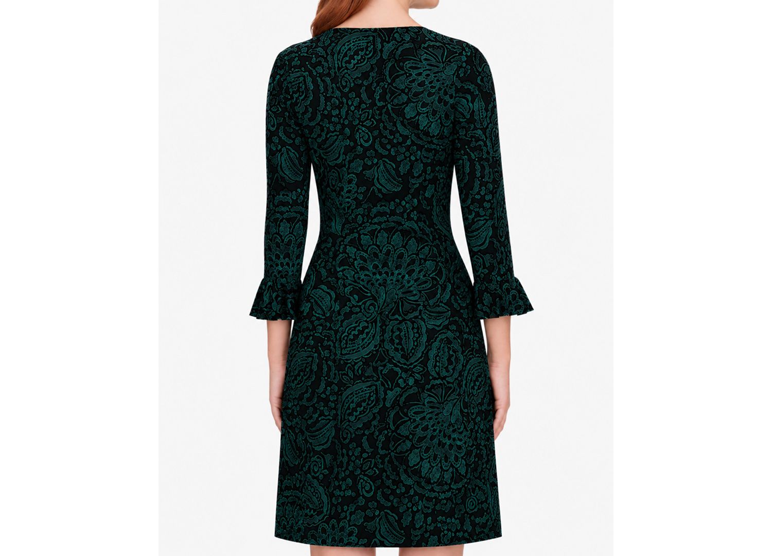 Petite Long-Sleeve Jersey Shift Dress