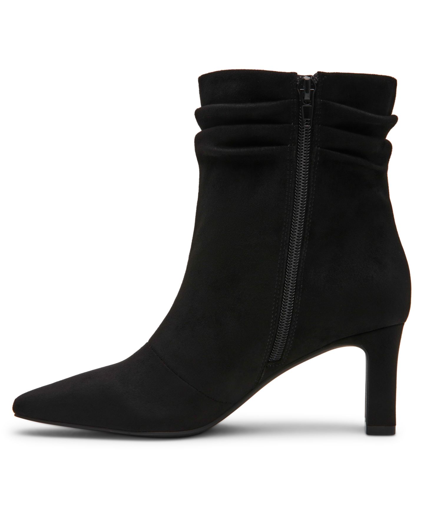 Женские ботинки Anne Klein Cabrini Block Heel Square Toe Booties, цвет: Чёрный — фото 12