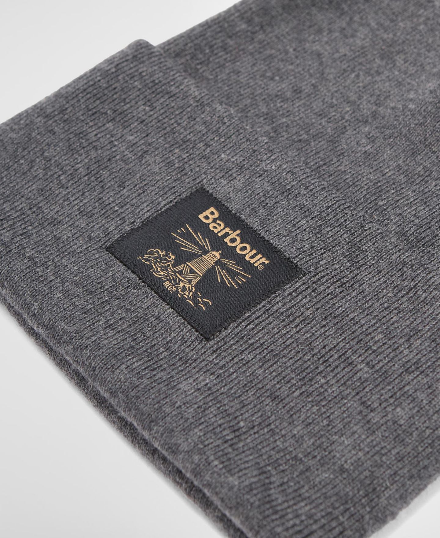 Мужская шапка Barbour Rib-Knit Double-Layer Beanie, цвет: Чёрный — фото 6