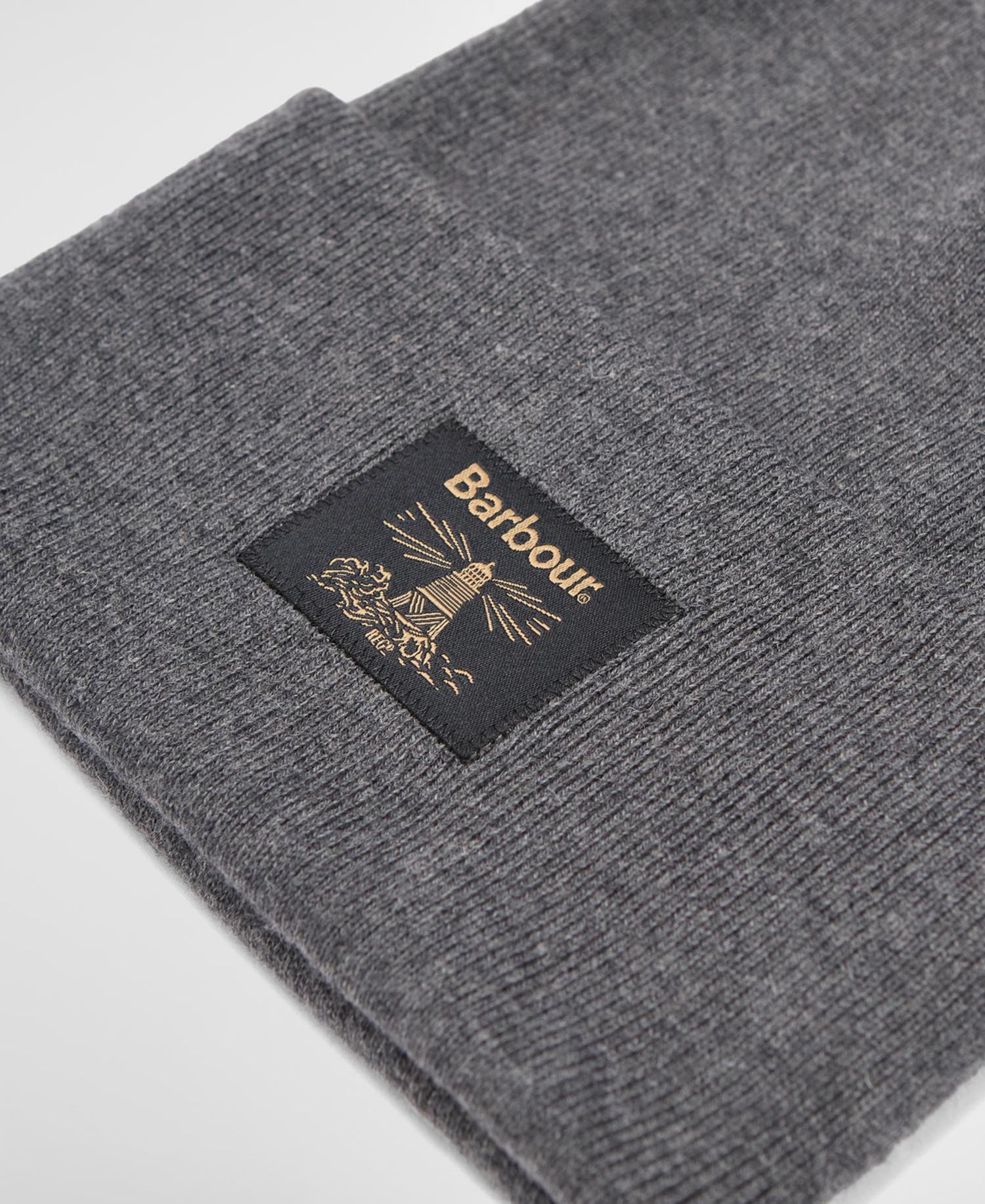 Rib-Knit Double-Layer Beanie