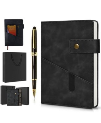 Hardcover Lined Journal Notebook With Pen Gift Box Layflat Writing Journal For Work Travel School