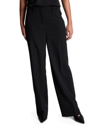 Women's Luxe Stretch Twill High Rise Wide-Leg Pants