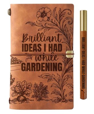 Leather Journal Notebook With Pen For Plant Lovers Gardeners Travel Writing Gift