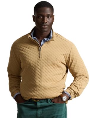 Men's Big & Tall Long-Sleeve Quilted Sweater