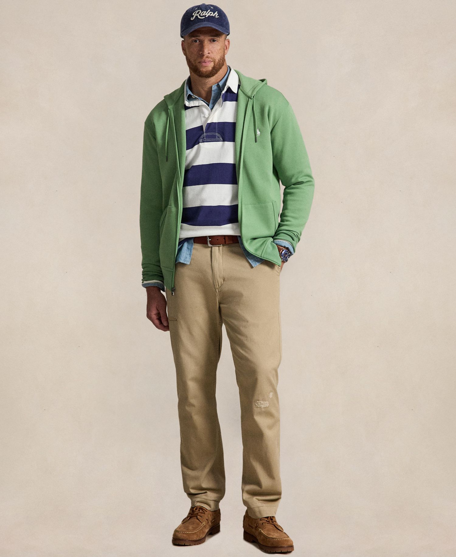 Men's Big & Tall Double-Knit Full-Zip Hoodie