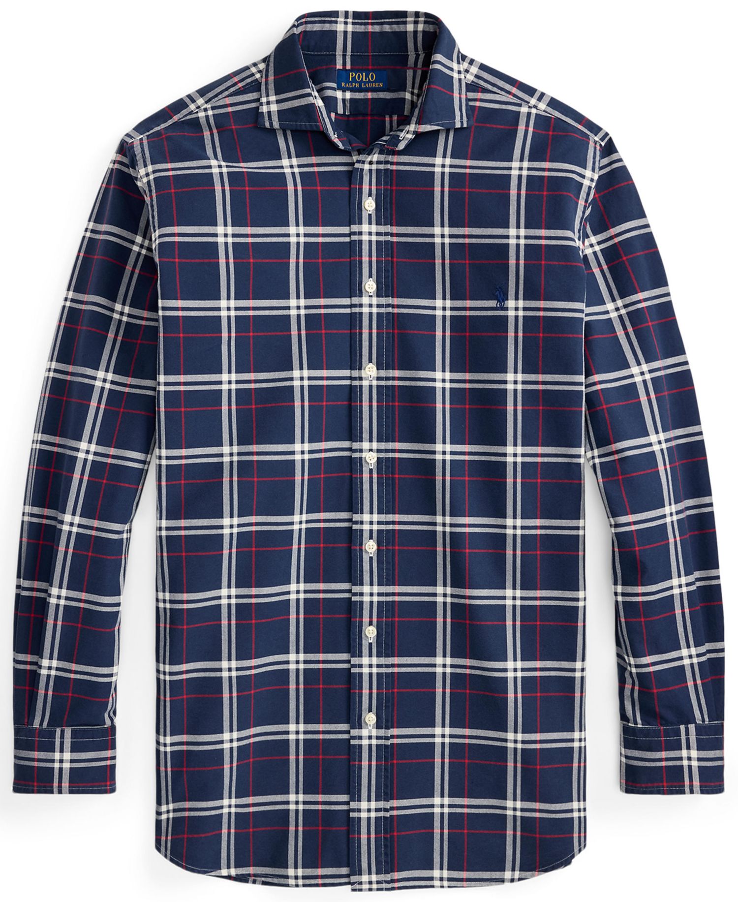 Men's Big & Tall Plaid Oxford Classic-Fit Shirt