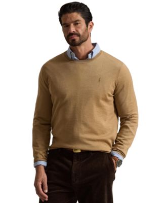 Men's Big & Tall Regular-Fit Wool Crewneck Sweater