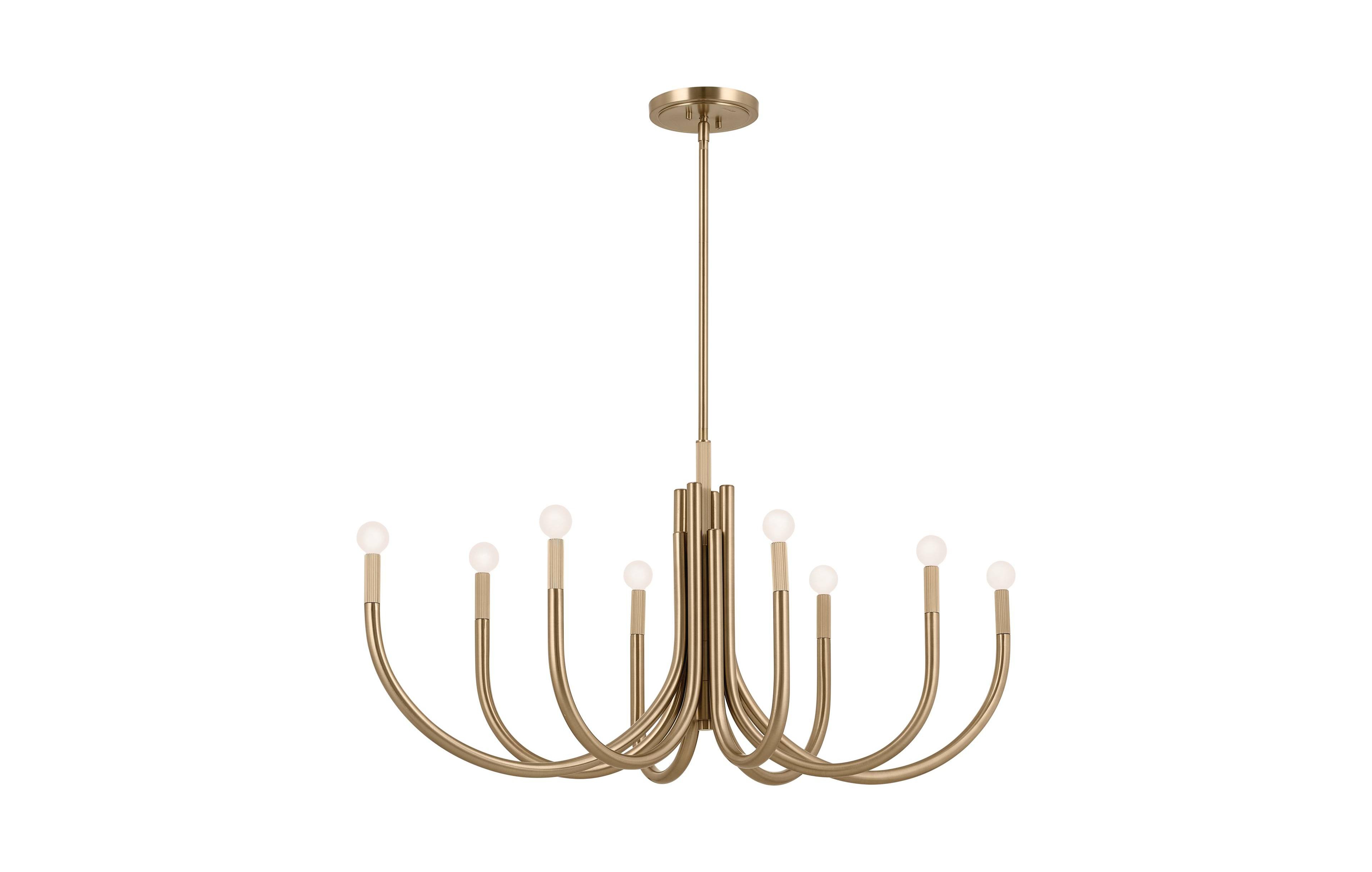 Kichler Odensa 46" Wide Champagne Bronze 8-Light Chandelier