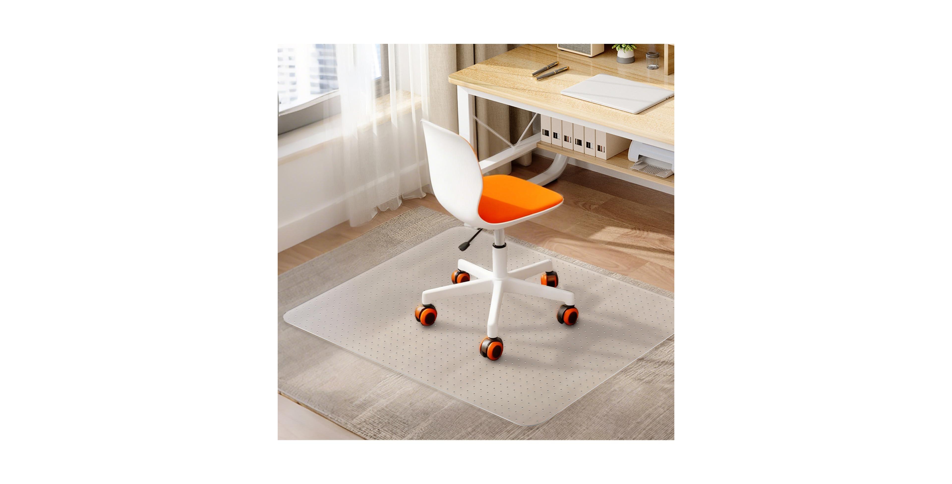 Danrong Plastic Carpet Chair Mat Desk Floor Protector for Rolling Chairs