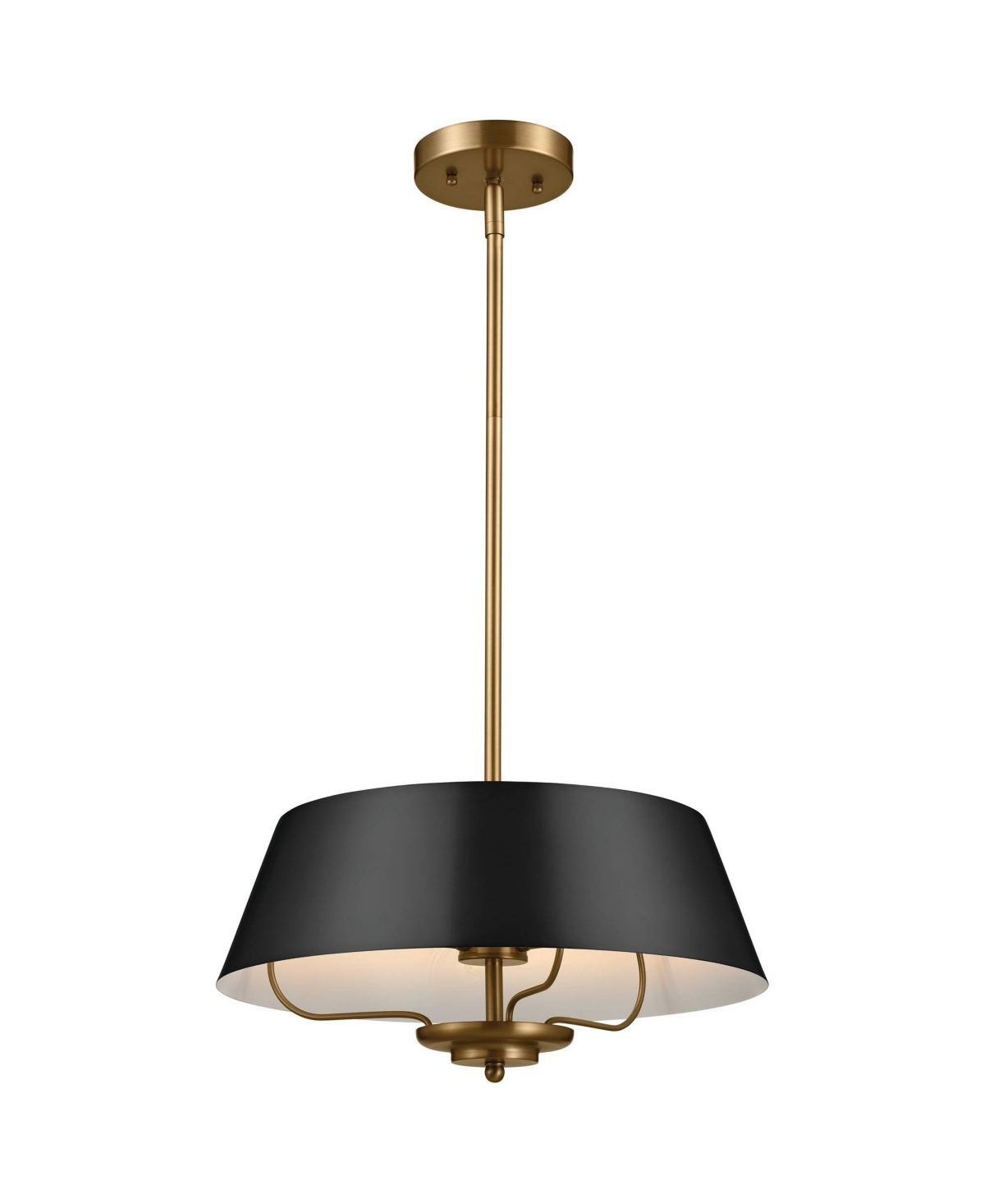 Kichler Luella 16"W Brushed Brass 3-Light Pendant