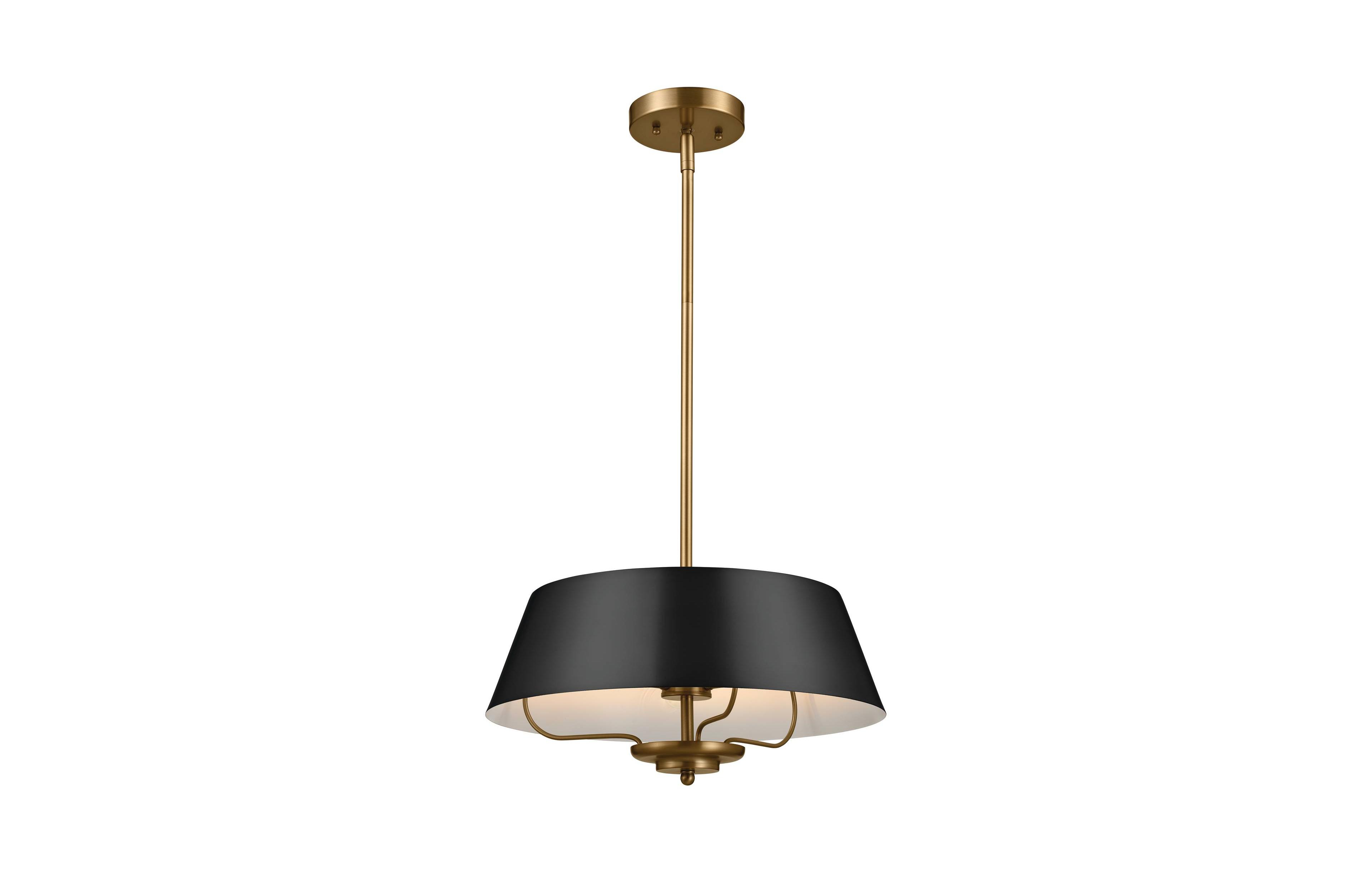 Kichler Luella 16"W Brushed Brass 3-Light Pendant