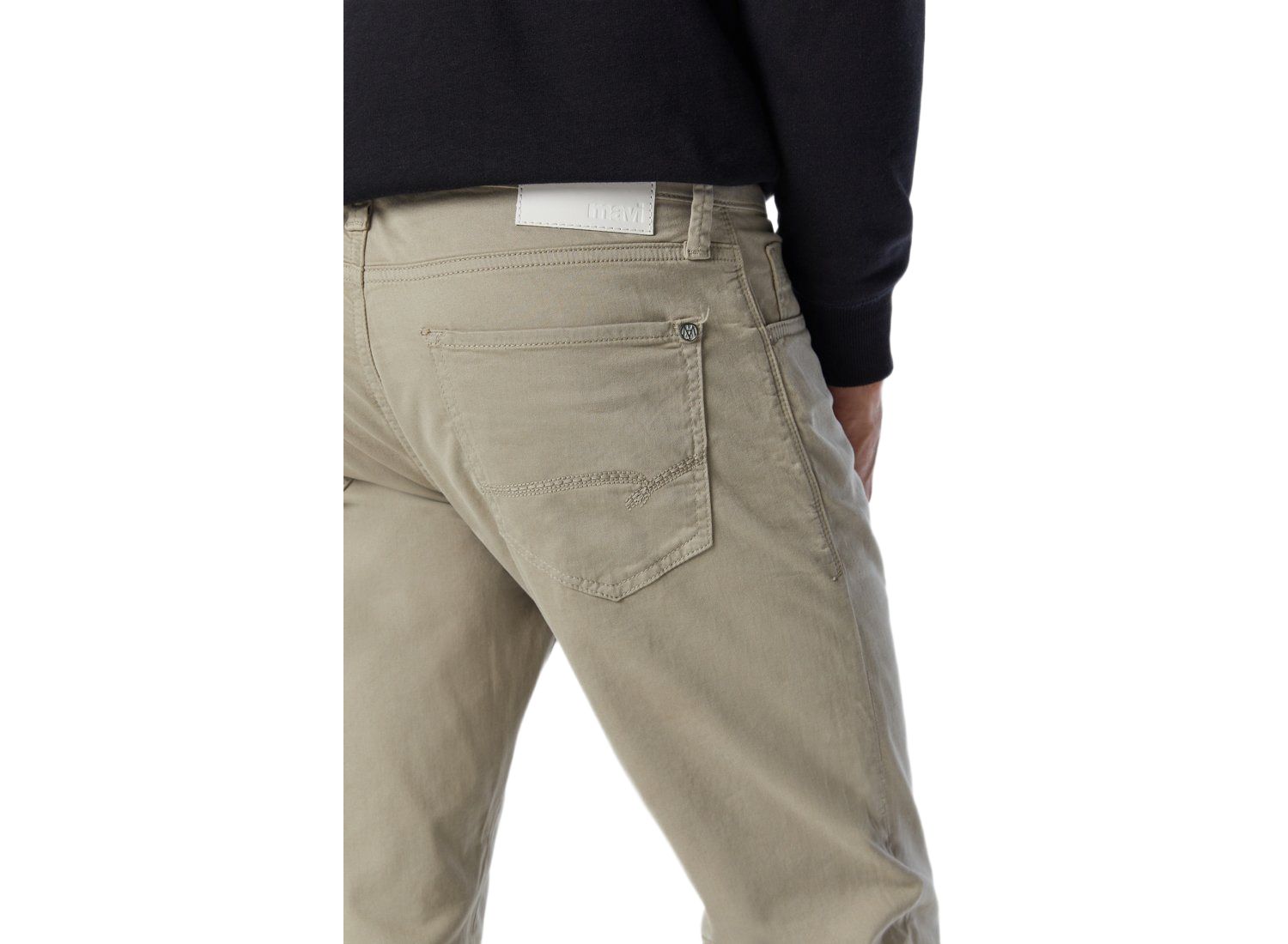 Men's Zach Twill Regular-Rise Straight-Leg Pants
