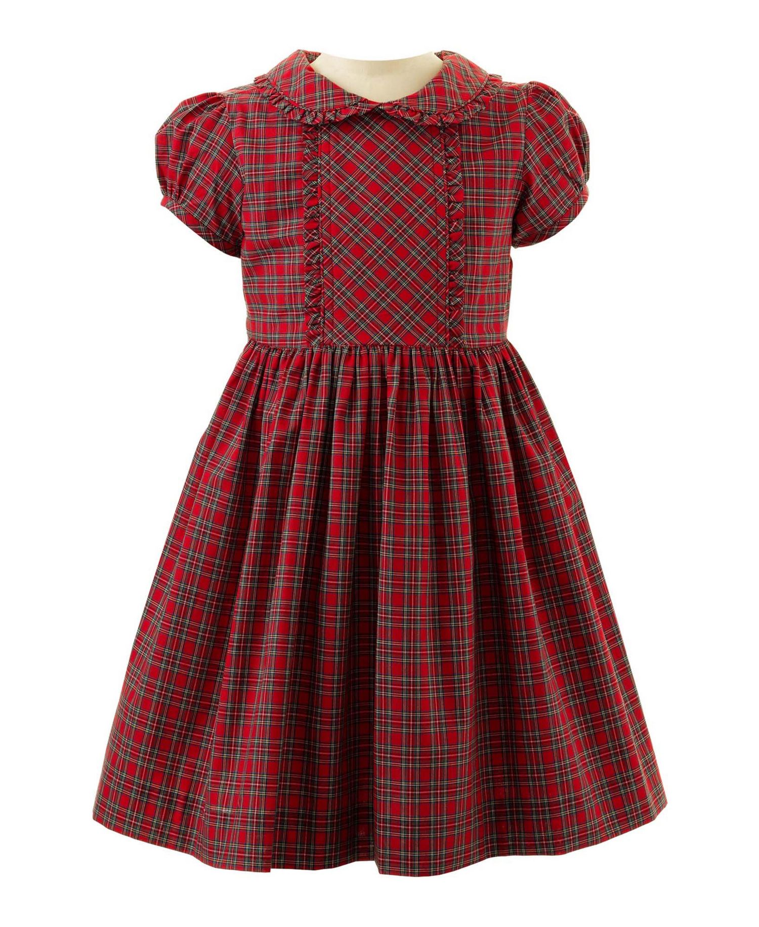 Girls' (2T-10) Tartan Frill Dress