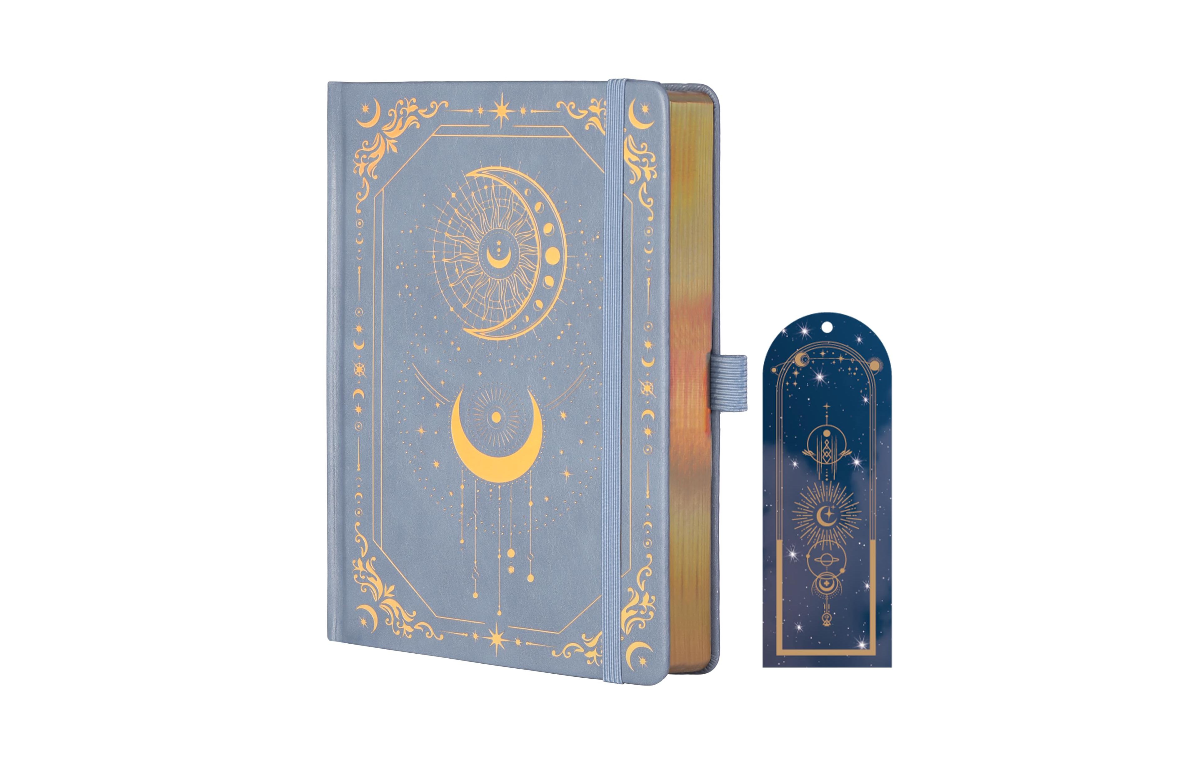 Danrong Hardcover A5 College Ruled Journal 316 Pages With Bookmark Back Pocket For Work School Note Taking