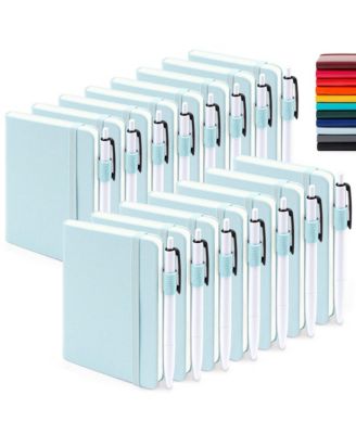 Mini Hardcover Lined Journals Notebooks Bulk With Pen Holder For School Business