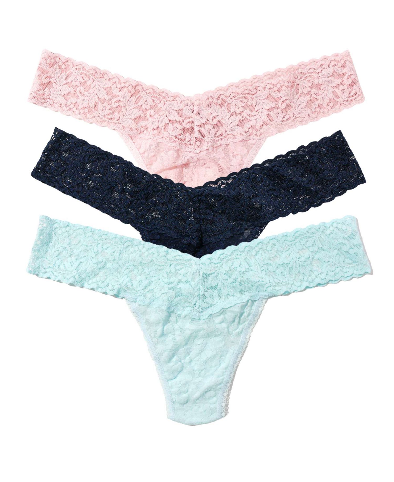 Low-Rise Signature Lace® Thong, 3-Pack