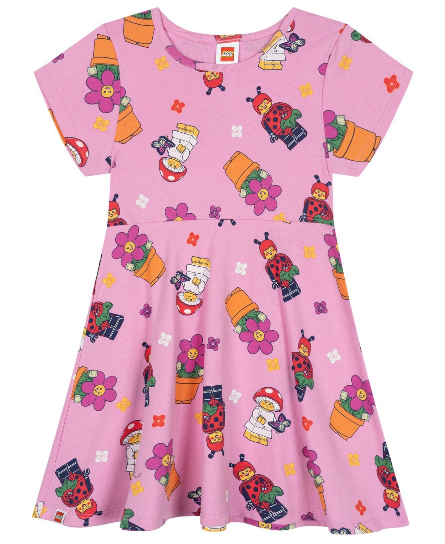 Платье Lego Skater Dress для девочек, цвет: Розовый — фото 1