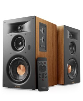 BS-3 3-Way Powered Bookshelf Speakers, 70W RMS with 5.25" Woofer, HDMI ARC, Bluetooth 6.0, Auracast, App Control, BassMX, Edge Horn Technology