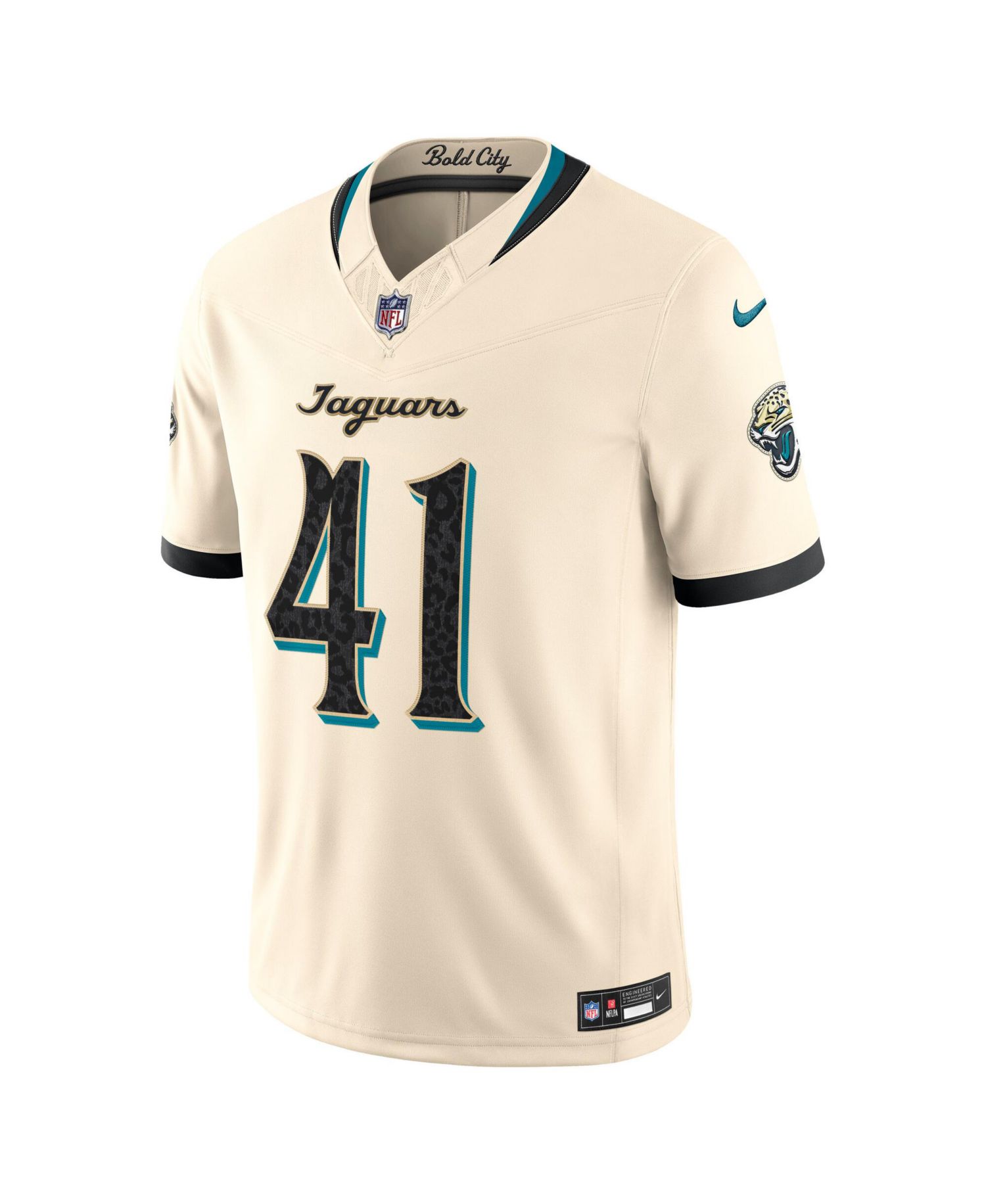 Men's Josh Hines-Allen Natural Jacksonville Jaguars 2026 Rivalries Collection Vapor F.U.S.E Stitched Limited Jersey