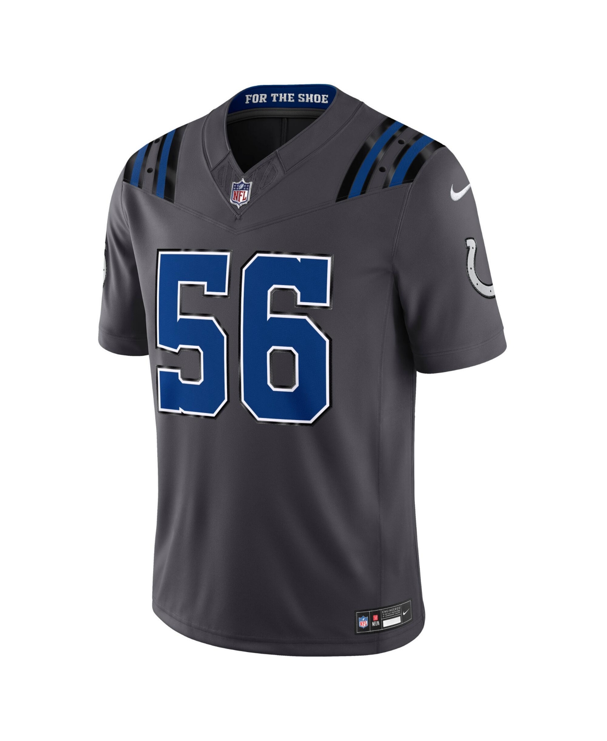 Nike Men's Quenton Nelson Anthracite Indianapolis Colts 2026 Rivalries Collection Vapor F.u.s.e Stitched Limited Jersey