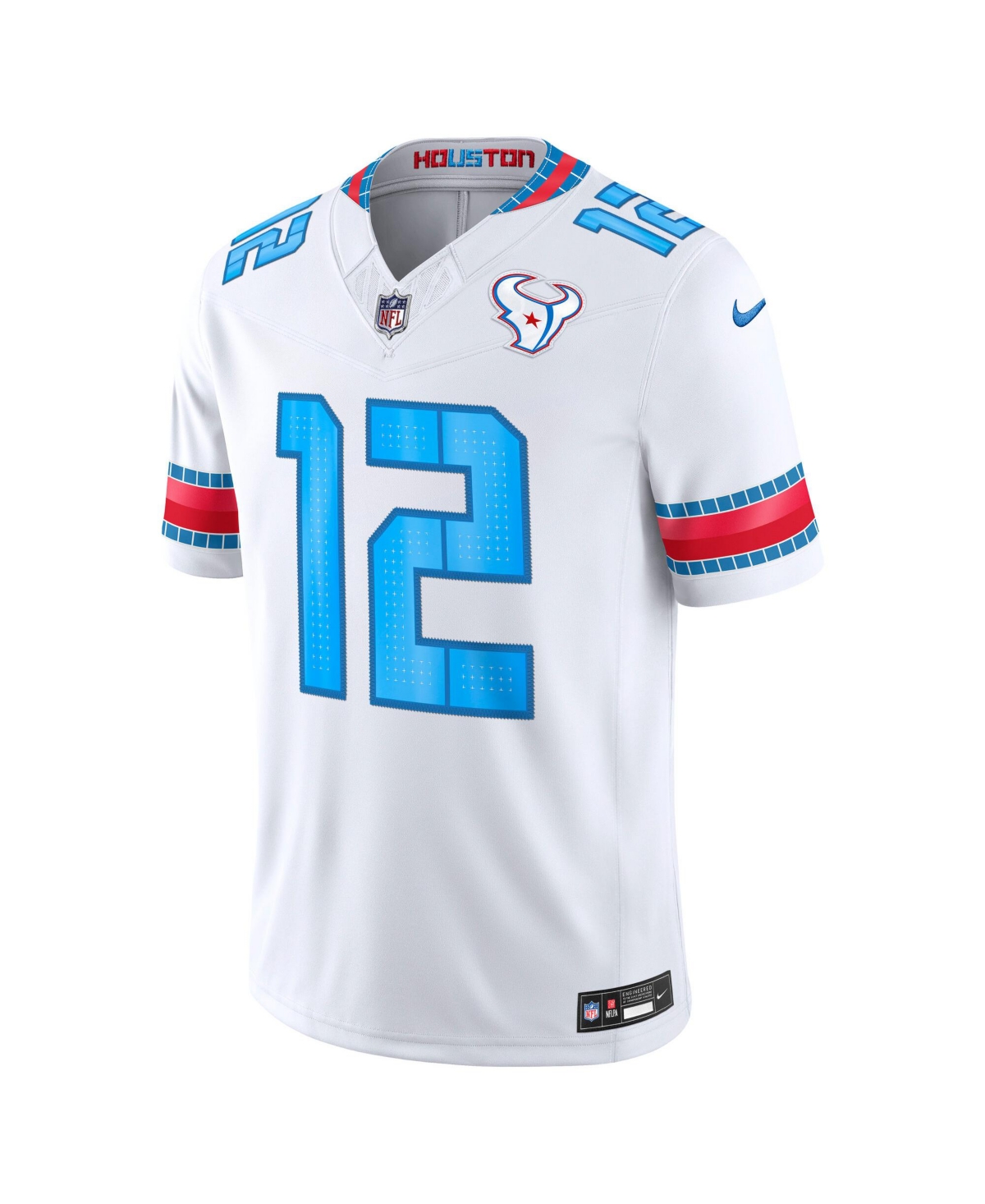 Nike Men's Nico Collins White Houston Texans 2026 Rivalries Collection Vapor F.u.s.e Stitched Limited Jersey