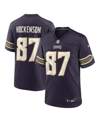 Men's T.J. Hockenson Purple Minnesota Vikings 2026 Rivalries Collection Game Jersey