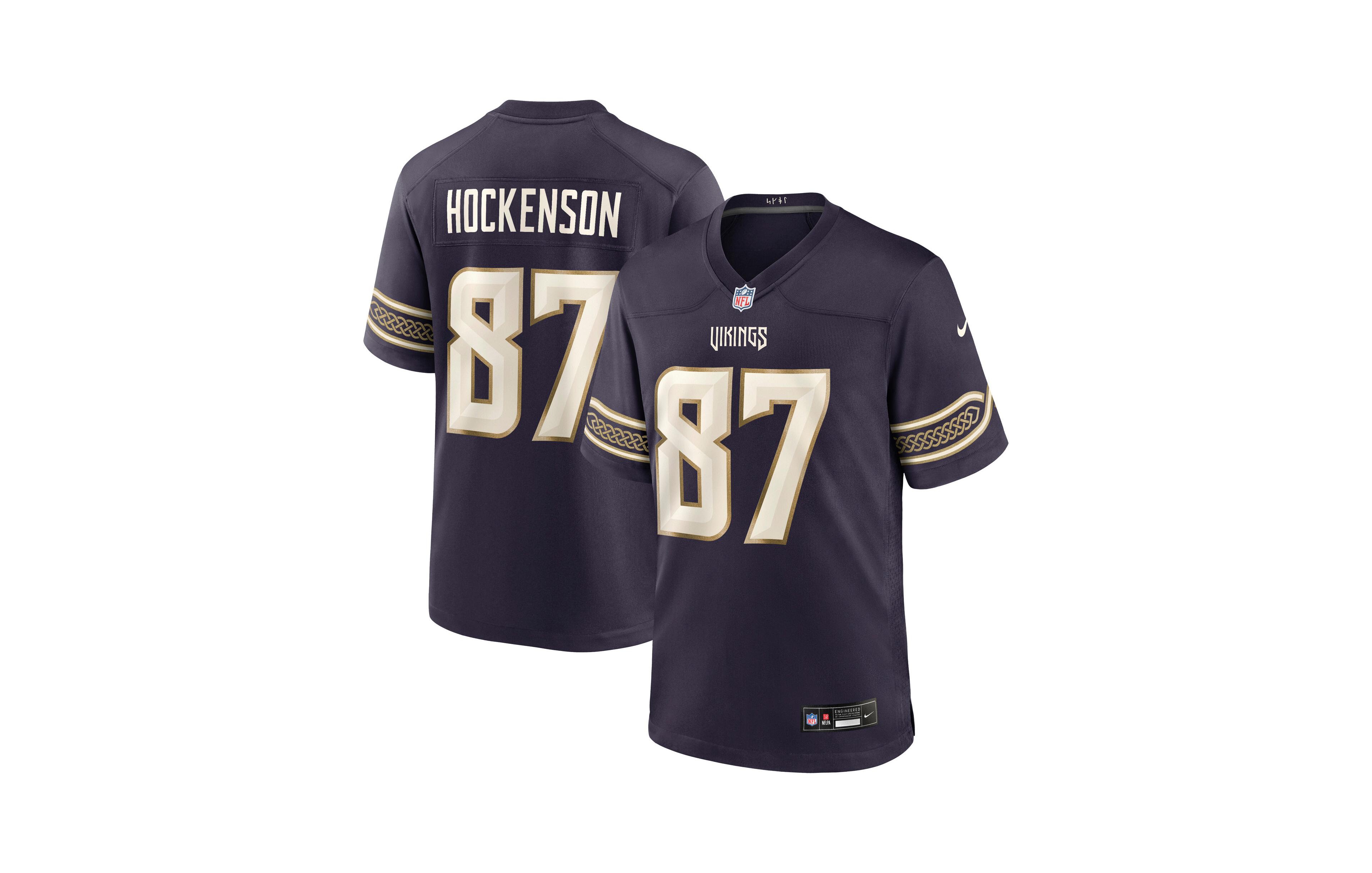 Nike Men's T.j. Hockenson Purple Minnesota Vikings 2026 Rivalries Collection Game Jersey
